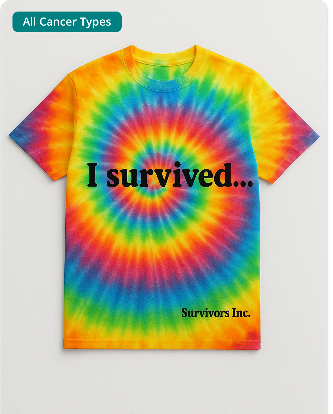 "I Survived" Tie-Dye Tee
