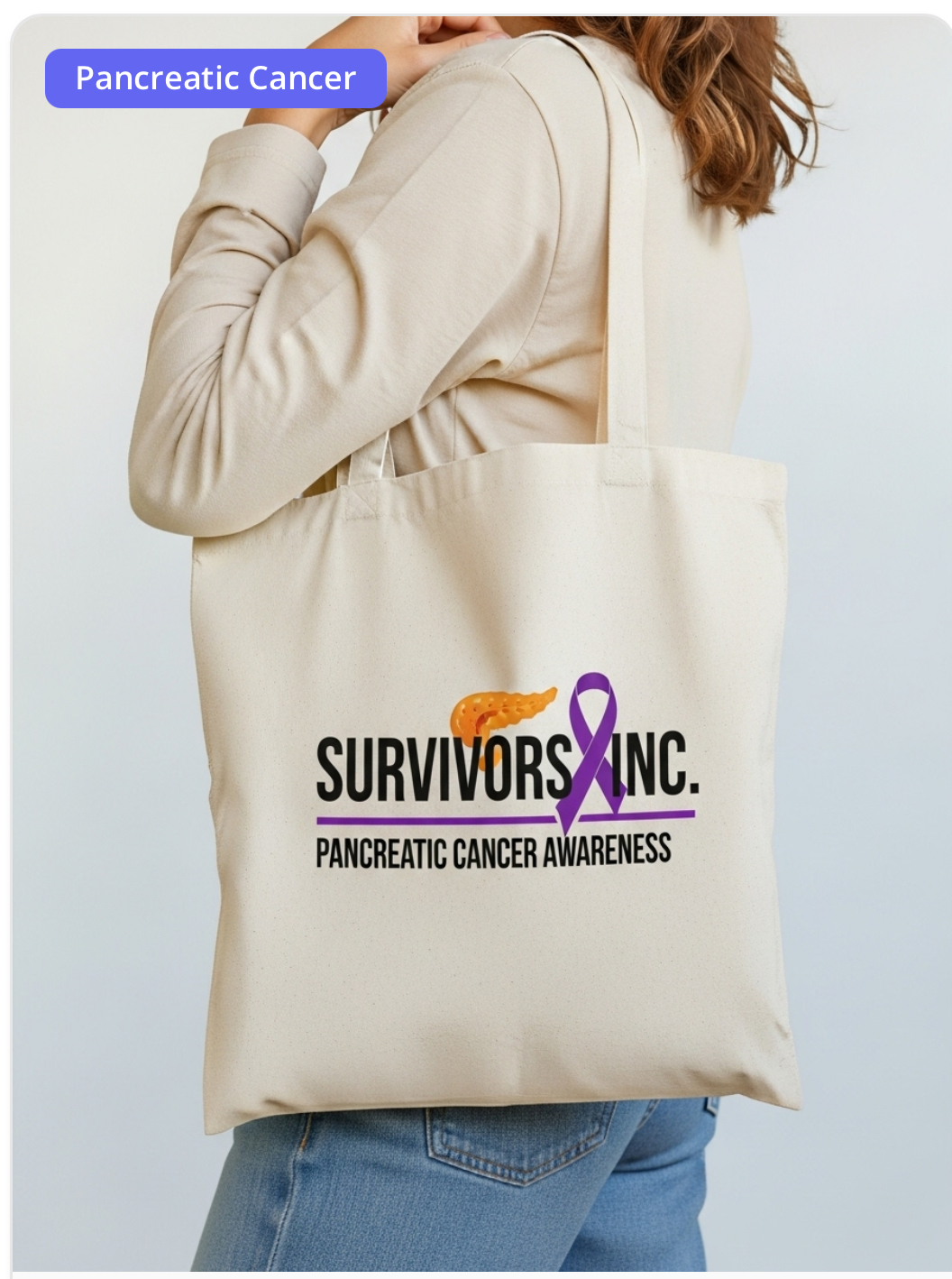 Pancreatic Cancer Awareness Tote
